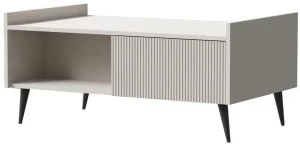 Stolik kawowy z szafką do salonu 100 cm ADEMO - kaszmir
