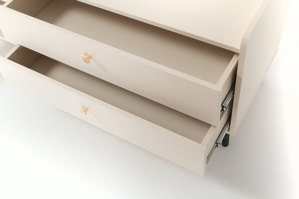 Półka wisząca GRANDE 133,5 cm, beż piaskowy Półki nad biurko Desire Furniture