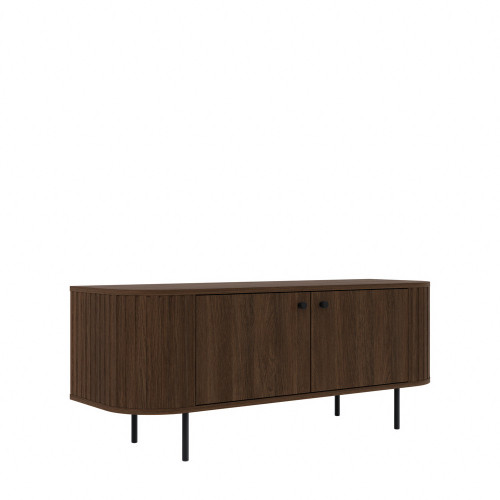 Mała szafka RTV do salonu OVALIO 123 cm – dąb dunin | Szafki RTV na nóżkach Desire Furniture