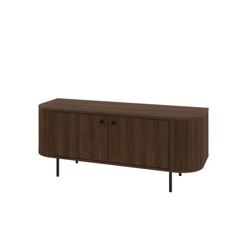 Mała szafka RTV do salonu OVALIO 123 cm – dąb dunin | Szafki RTV na nóżkach Desire Furniture