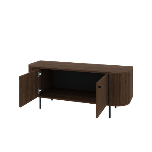 Mała szafka RTV do salonu OVALIO 123 cm – dąb dunin | Szafki RTV na nóżkach Desire Furniture