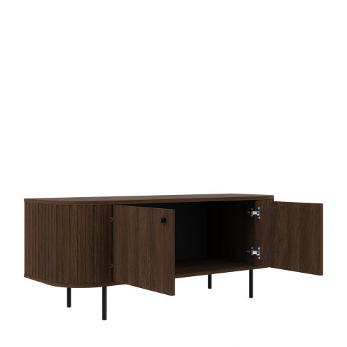 Mała szafka RTV do salonu OVALIO 123 cm – dąb dunin | Szafki RTV na nóżkach Desire Furniture