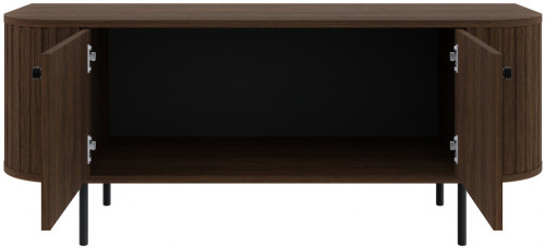 Mała szafka RTV do salonu OVALIO 123 cm – dąb dunin | Szafki RTV na nóżkach Desire Furniture