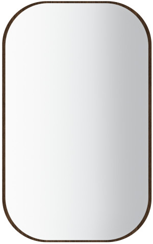 Owalne lustro wiszące OVALIO 110 × 68 cm – dąb dunin