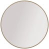 Okrągłe lustro OVALIO 100 cm wiszące – dąb cremona
