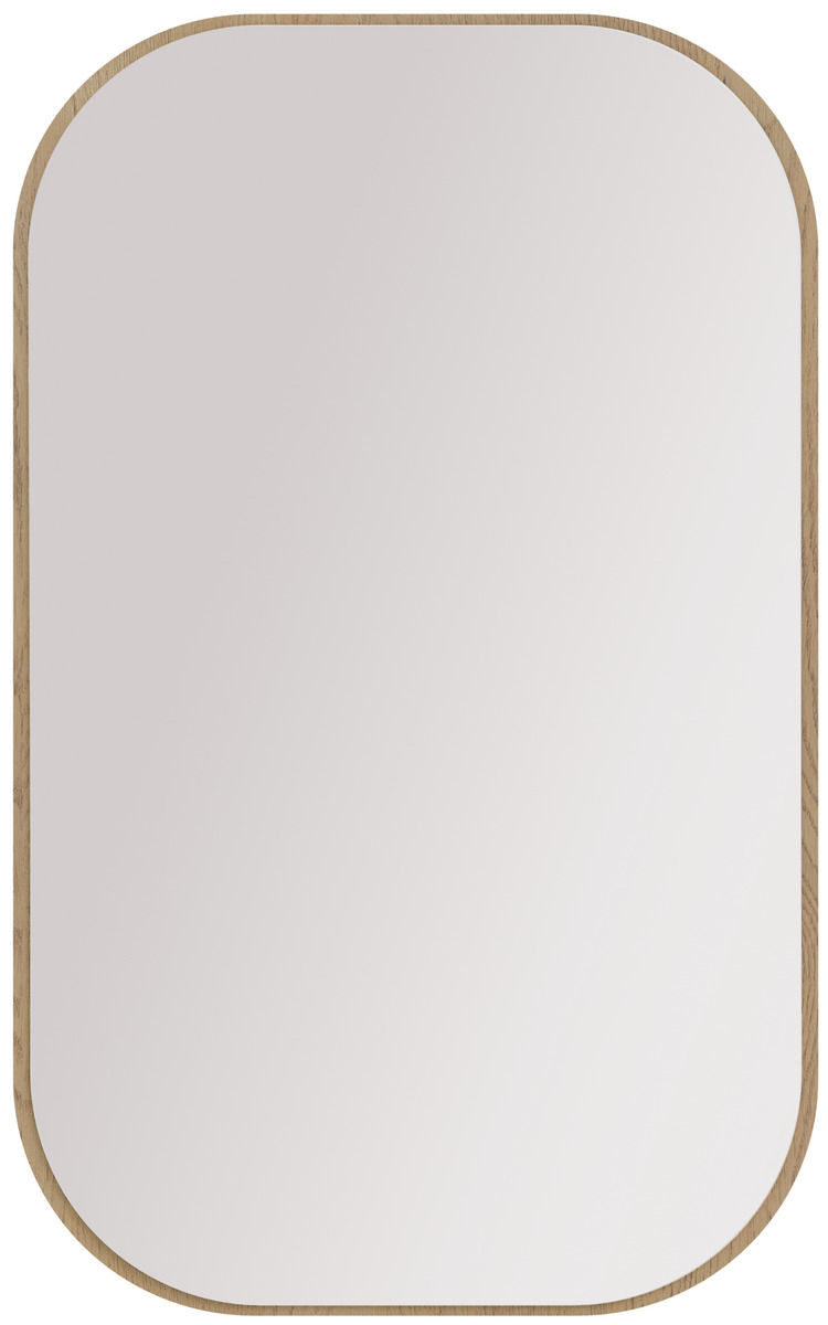 Lustro wiszące, podłużne Ovalio 110 x 68 cm, do salonu, do przedpokoju, dąb cremona Ovalio Desire Furniture