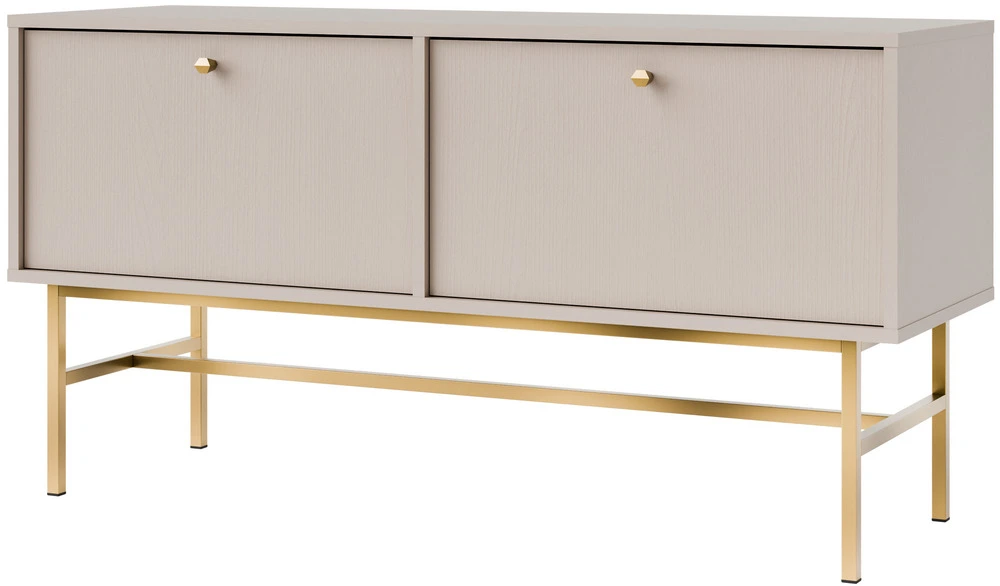Mała szafka pod telewizor TOKYO 120 cm, beż piaskowy, stelaż Tokyo Desire Furniture