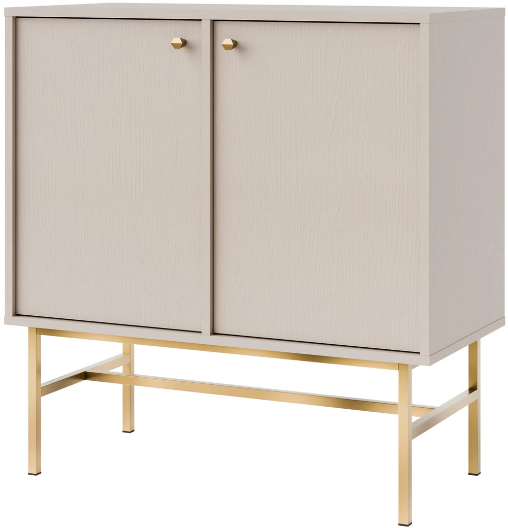 Komoda do salonu TOKYO 84 cm, beż piaskowy, stelaż Tokyo Desire Furniture