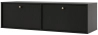 Mała szafka wisząca pod telewizor TOKYO 120 cm, czarny grafit