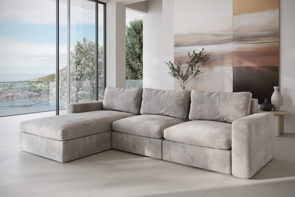 Narożnik SOFFICE L Model 5 XL z dwoma boczkami