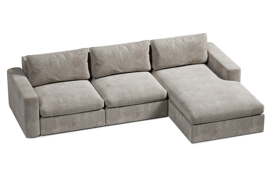 elegancki narożnik XL z dwoma podłokietnikami