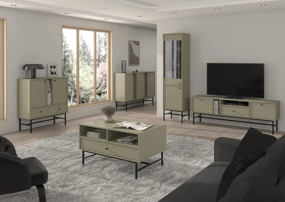 Prostokątny stolik kawowy TOKYO 100 cm, do salonu, eukaliptus, stelaż Stoliki kawowe prostokątne Desire Furniture