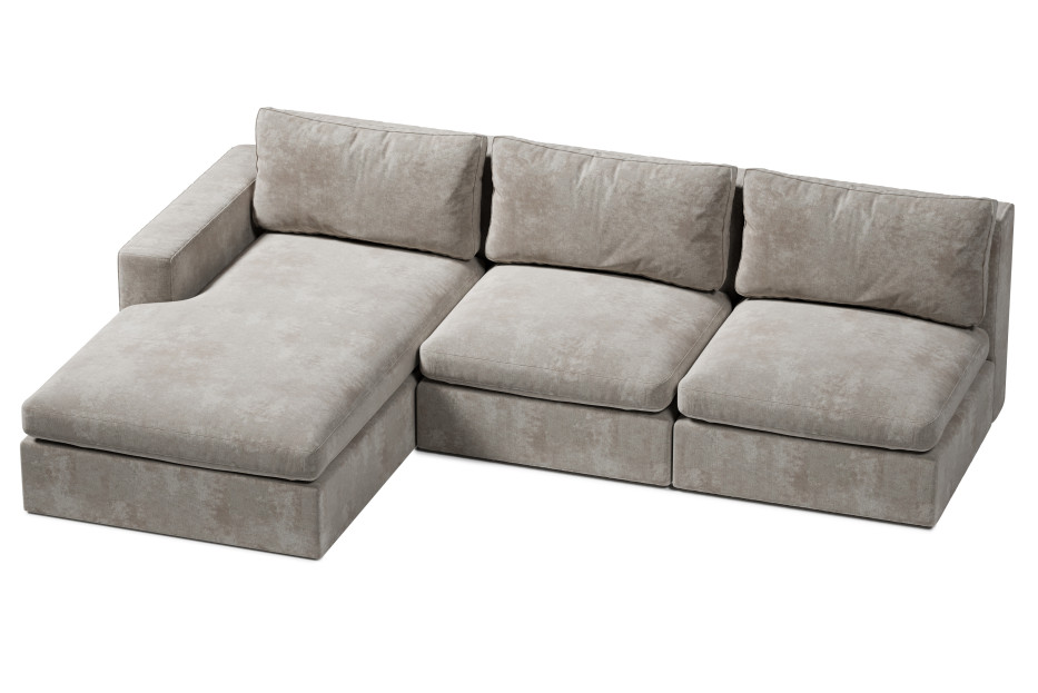 narożnik wypoczynkowy XL z miękkimi poduchami