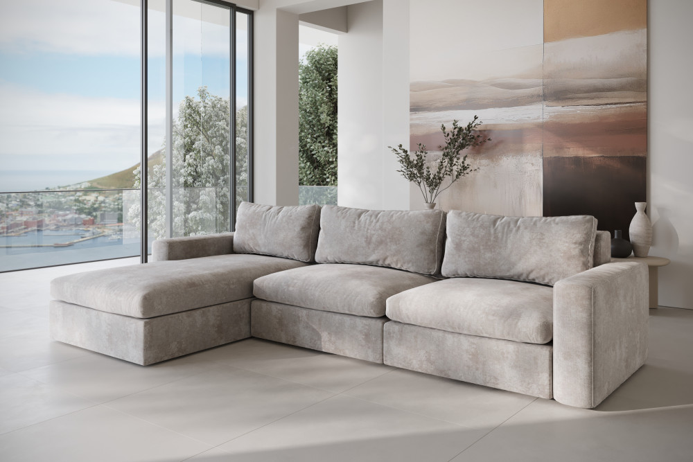 Narożnik SOFFICE L Model 7 XL z dwoma boczkami