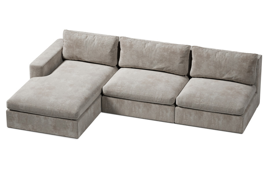 elegancki narożnik XL z miękkimi poduchami