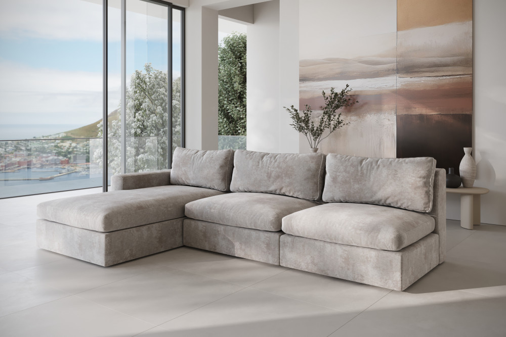 Narożnik SOFFICE L Model 8 XL z jednym boczkiem