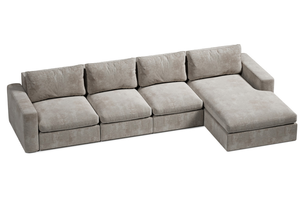 elegancki narożnik XXL z dwoma podłokietnikami