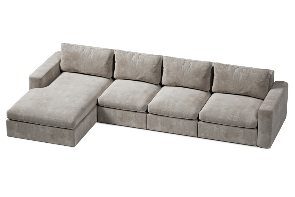 narożnik wypoczynkowy XXL z miękkimi poduchami