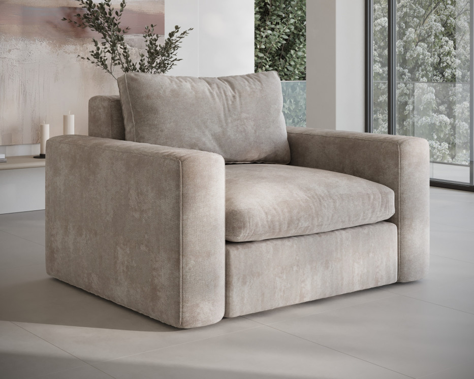 Fotel SOFFICE nowoczesny fotel tapicerowany do salonu