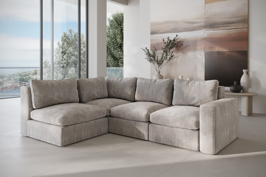 Narożnik SOFFICE L Model 12 z jednym boczkiem