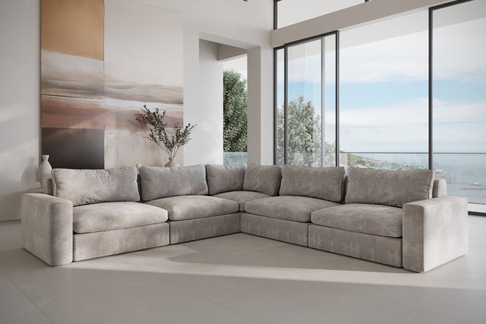 sofa narożna XL do przestrzeni rodzinnej