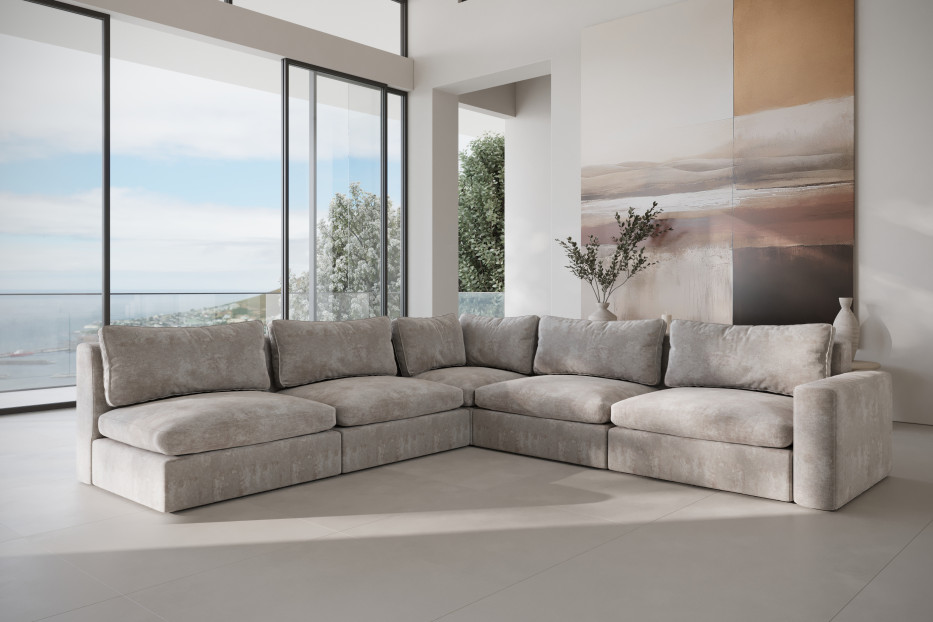 Narożnik SOFFICE L Model 17 XL z jednym boczkiem