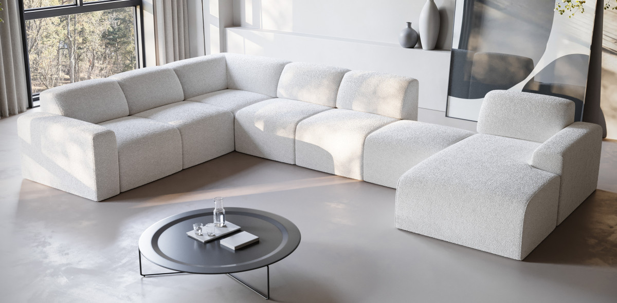 narożnik modułowy Modulare L Model 8 – widok frontowy