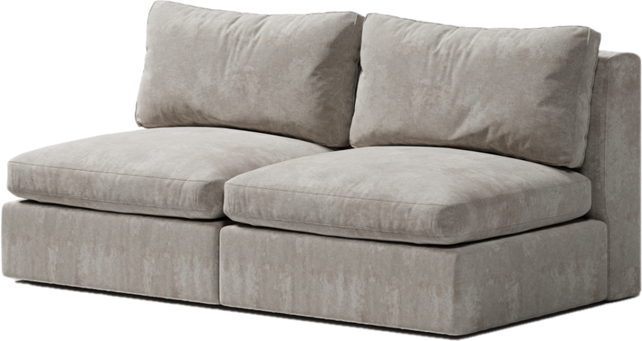 sofa bez podłokietników minimalistyczny design do salonu