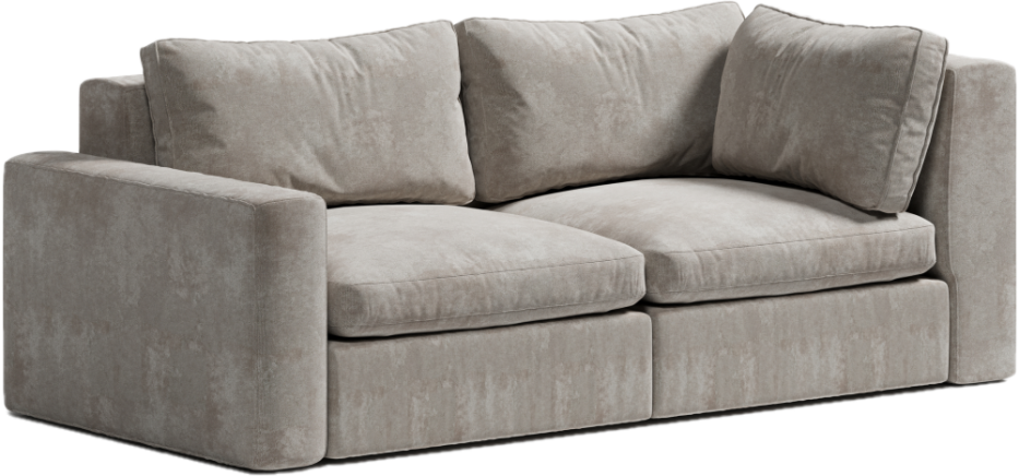 Sofa SOFFICE Model 5 z niesymetrycznymi boczkami