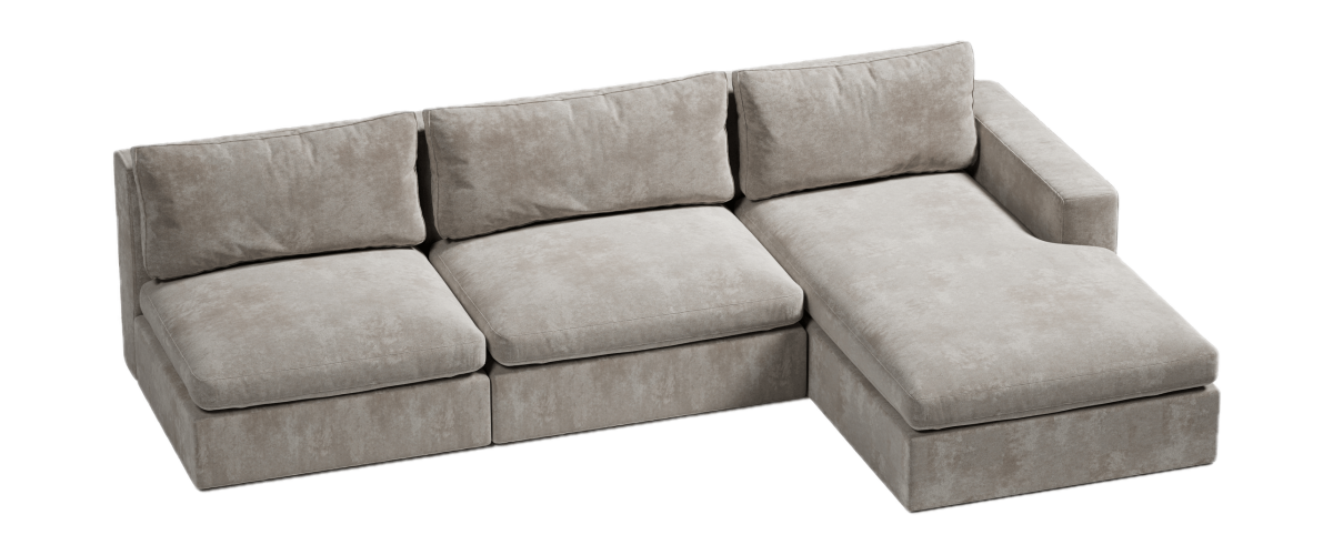 narożnik XL z jednym podłokietnikiem nowoczesny styl