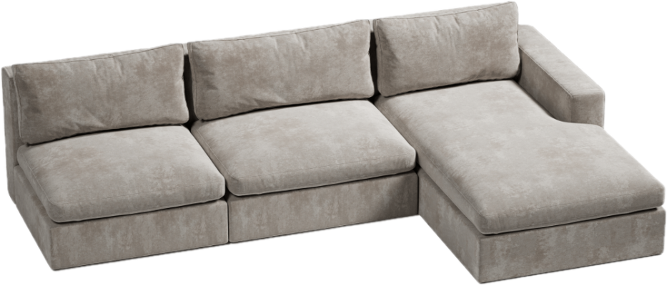 narożnik XL z jednym podłokietnikiem nowoczesny styl