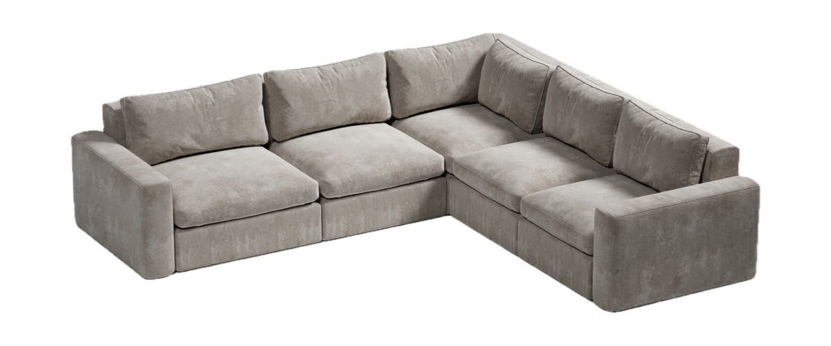 narożnik XL L z symetrycznymi podłokietnikami