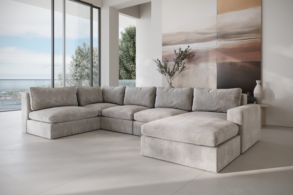 Narożnik SOFFICE U Model 2 z szezlongiem