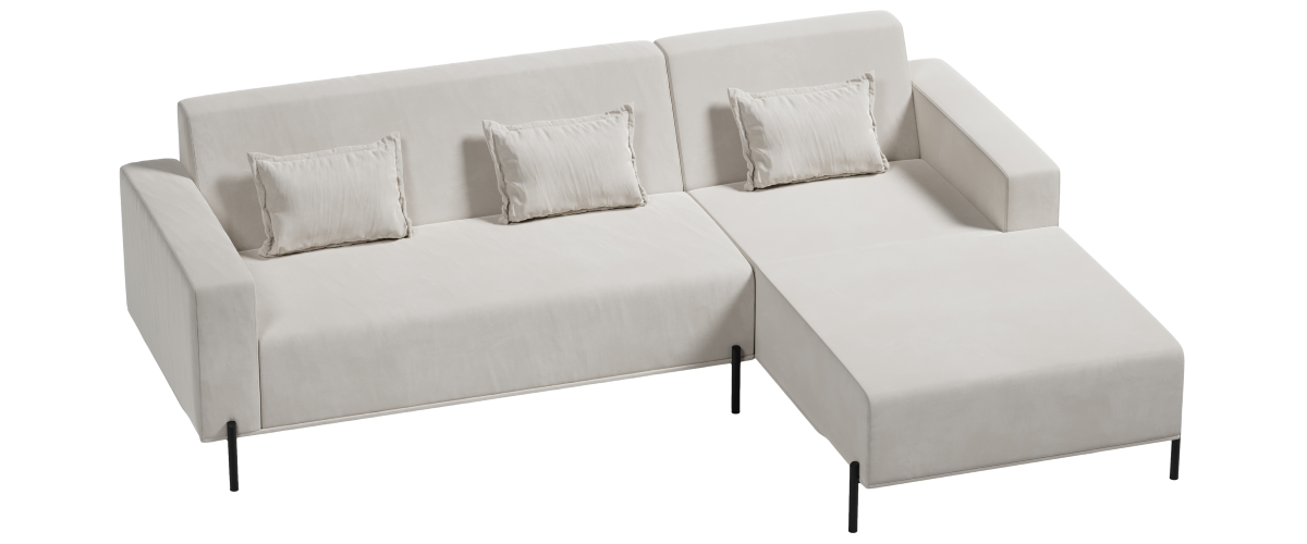 nowoczesny narożnik Cuscino L Model 1