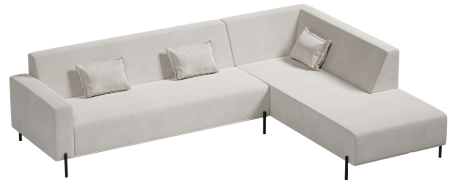 narożnik Cuscino Model 3 w aranżacji salonu