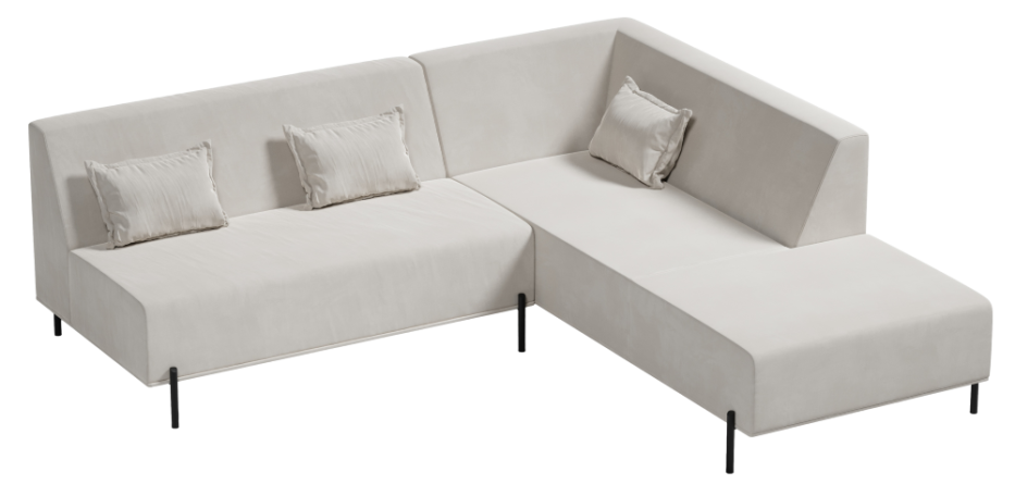 nowoczesny narożnik Cuscino Model 4 do salonu