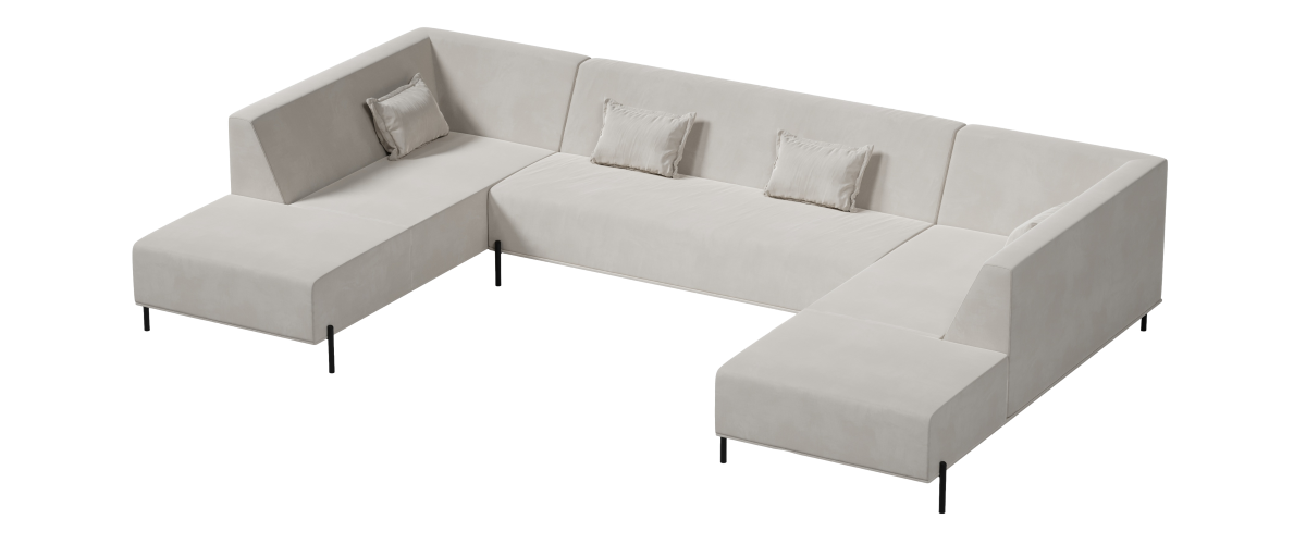 duży narożnik Cuscino U Model 1
