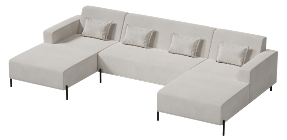 narożnik U Cuscino Model 2 do salonu