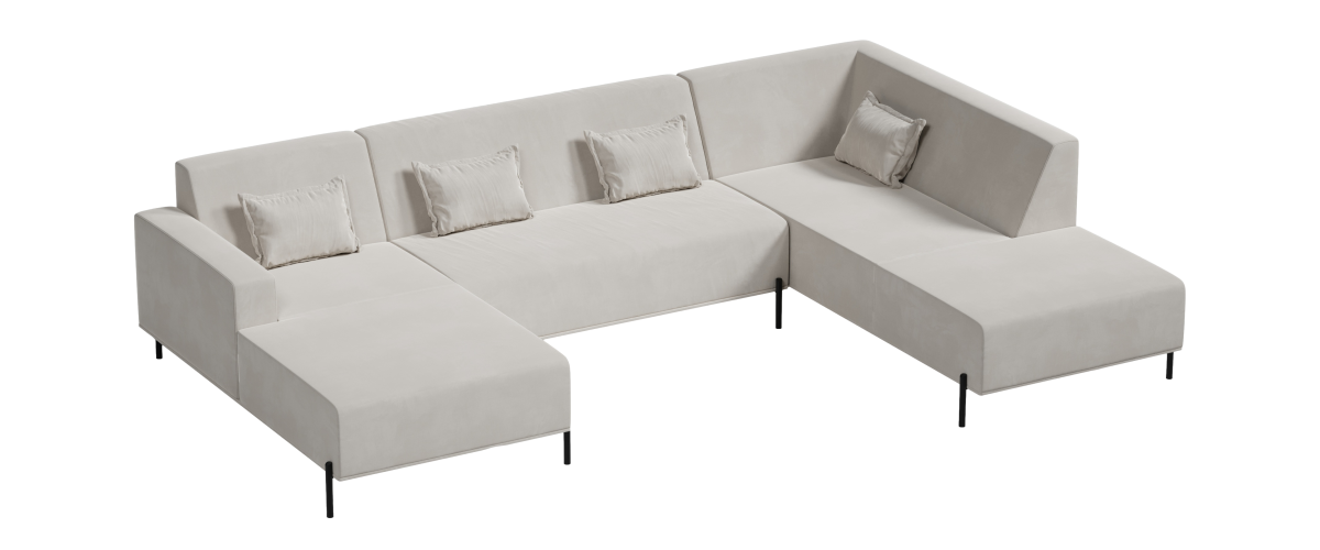 narożnik U Cuscino Model 3 w aranżacji wnętrza