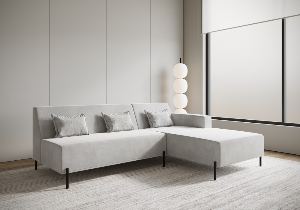 narożnik Cuscino L Model 2 z miękkimi poduchami