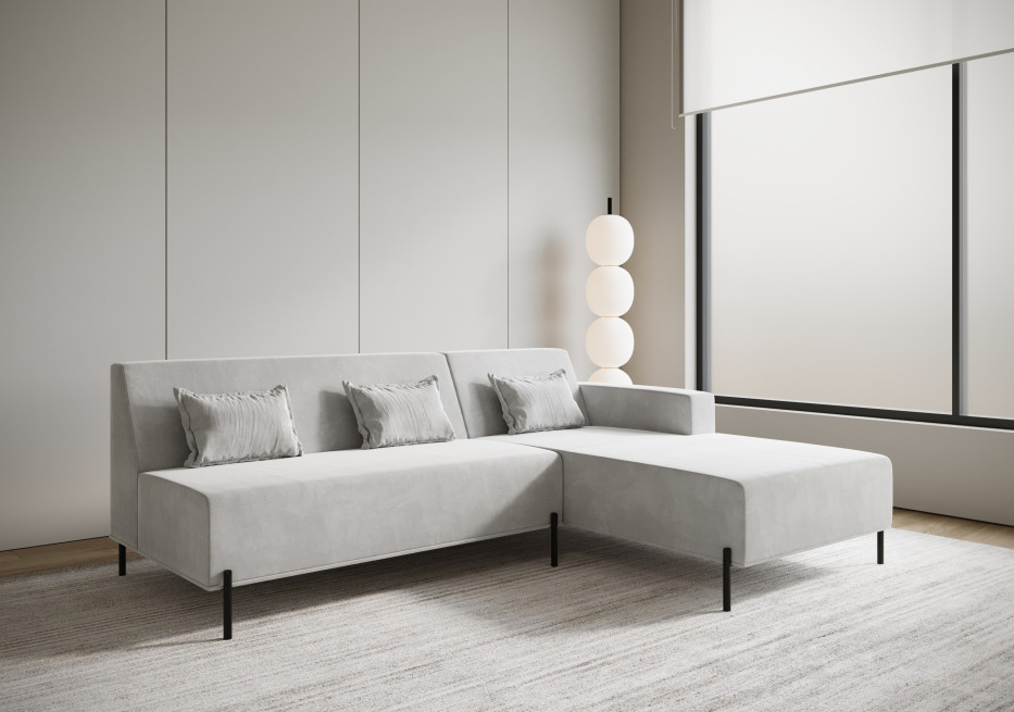 narożnik Cuscino L Model 2 z miękkimi poduchami