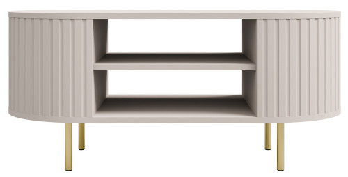 stolik kawowy Ovalio 100 cm beż piaskowy