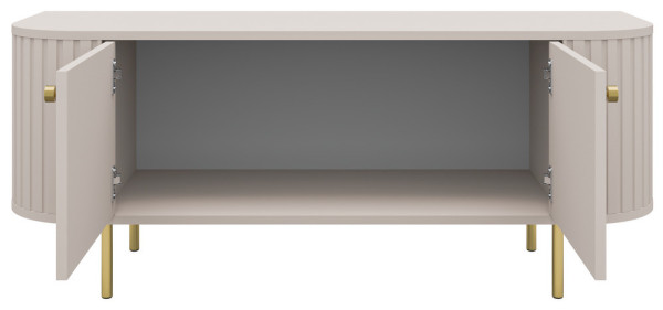 szafka rtv Ovalio 123 cm beż piaskowy