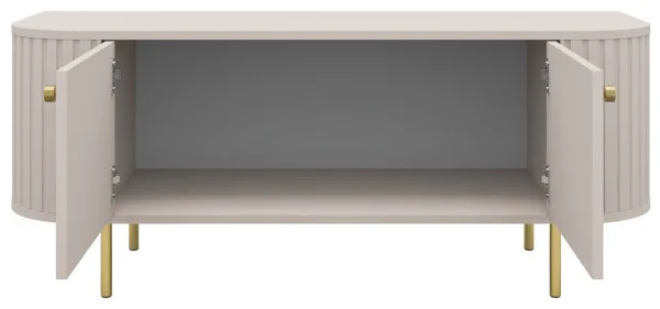 szafka rtv Ovalio 123 cm beż piaskowy
