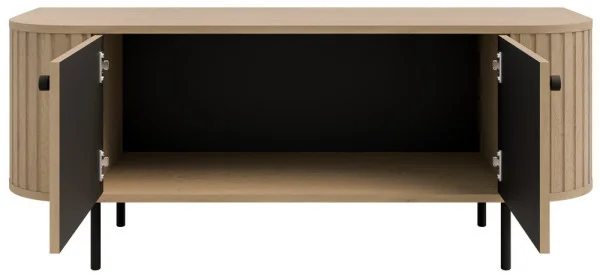 szafka rtv Ovalio 123 cm dąb cremona