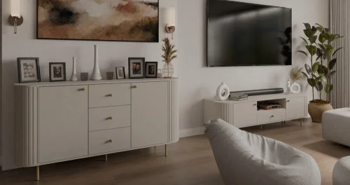 szafka rtv do salonu beż piaskowy
