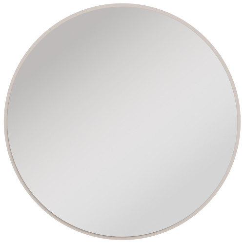 okrągłe lustro Ovalio 100 cm beż piaskowy