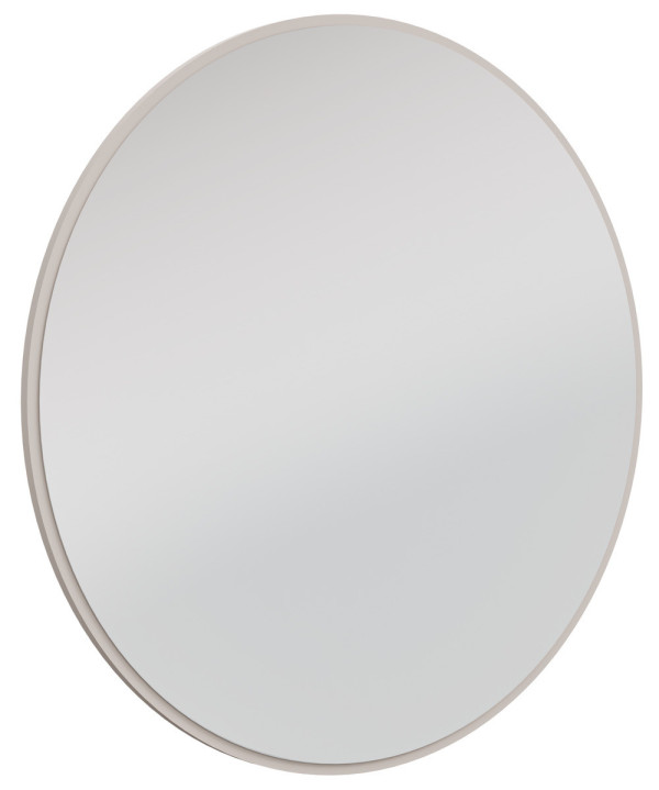 okrągłe lustro Ovalio 100 cm beż piaskowy