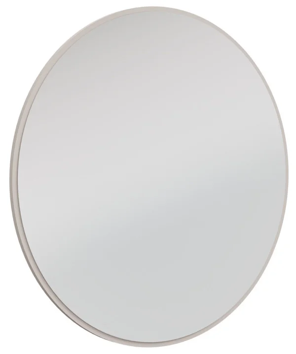 okrągłe lustro Ovalio 100 cm beż piaskowy