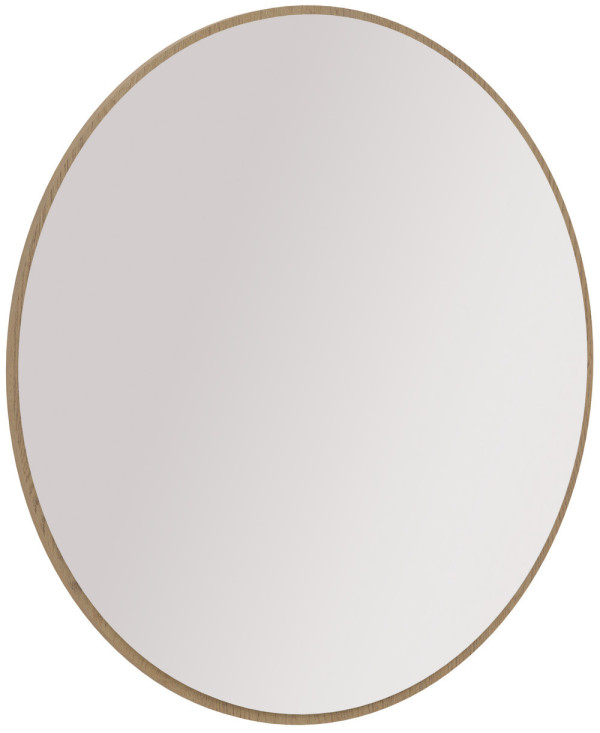okrągłe lustro Ovalio 100 cm dąb cremona